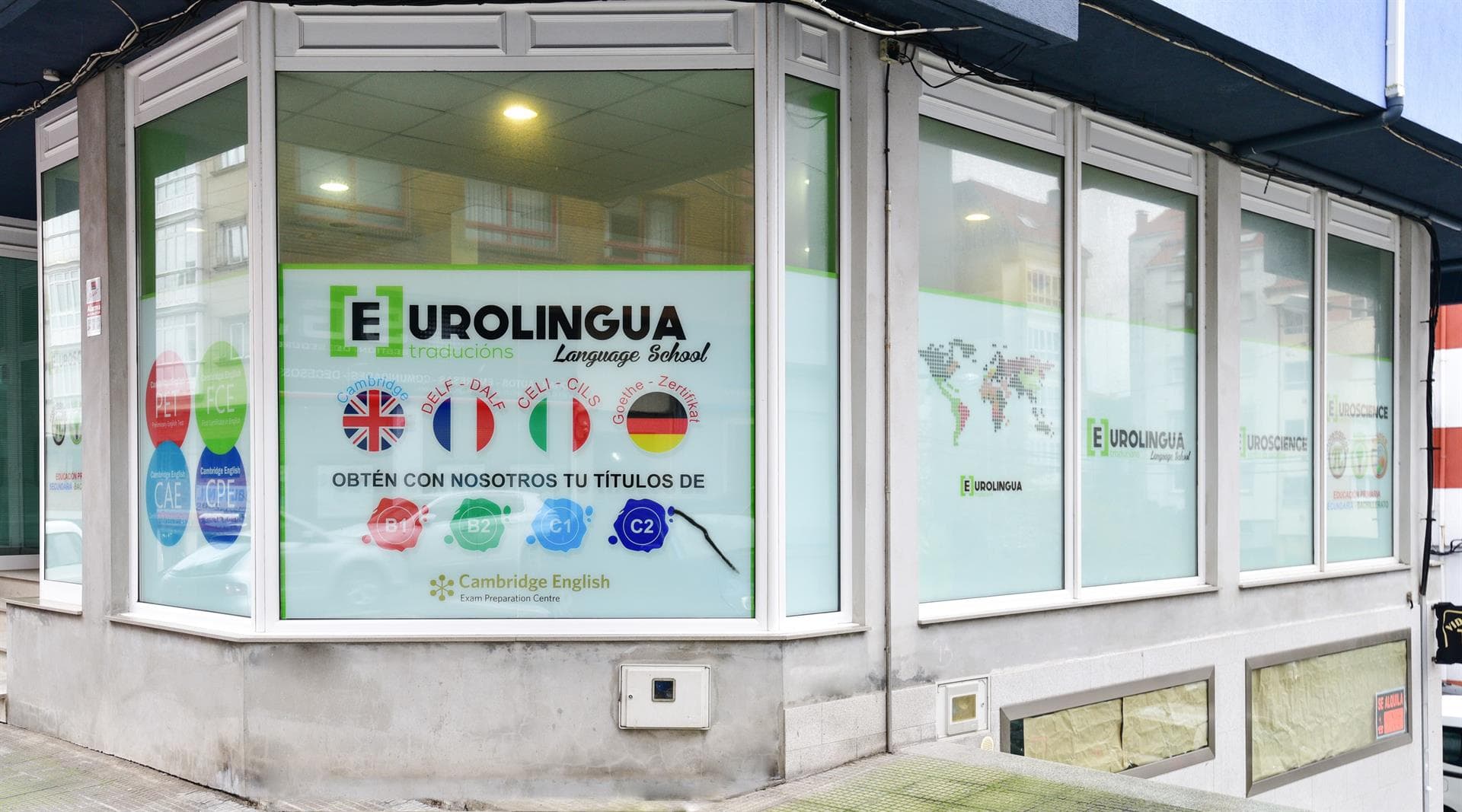 Instalaciones de Eurolingua Language School en Noia